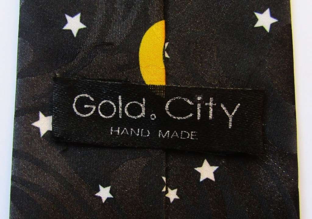 Gold City Hand Made Bart Simpson Neck Tie