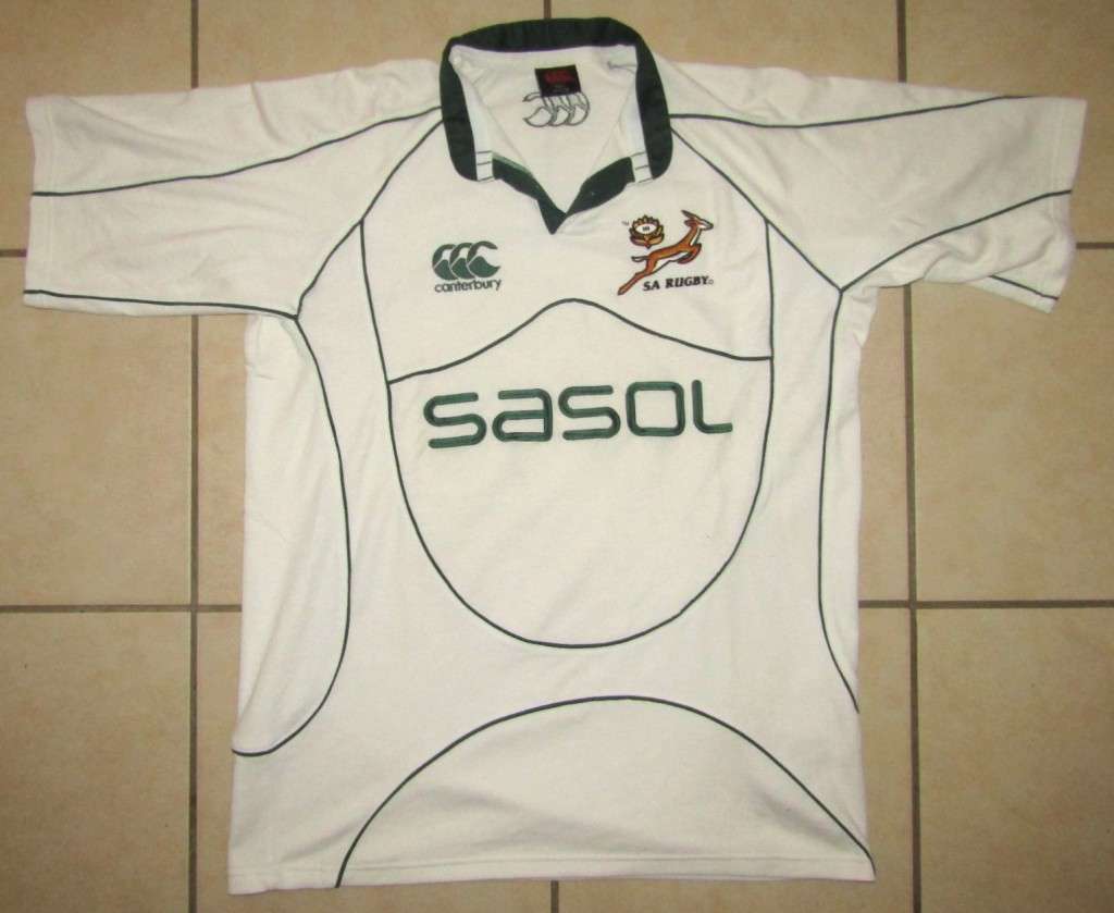 Old White Springbok Rugby Jersey - Big Large Size