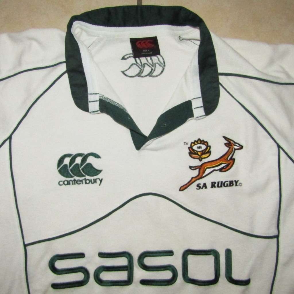 Old White Springbok Rugby Jersey - Big Large Size