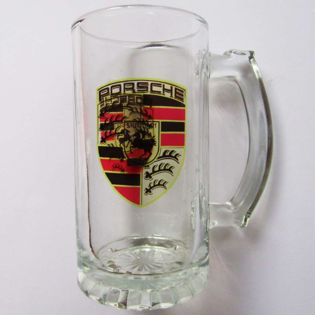 Old Porsche Double Sided Beer Mug