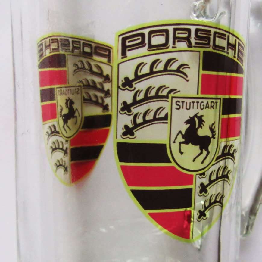 Old Porsche Double Sided Beer Mug