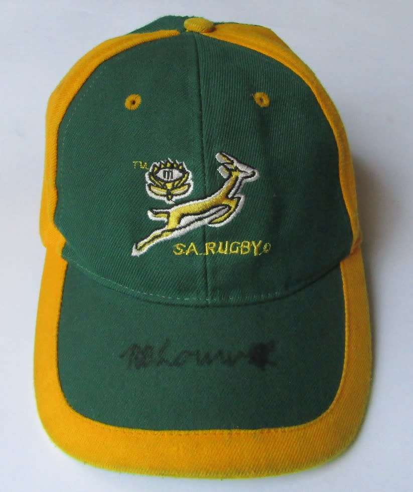 Signed Springbok Rugby Cap