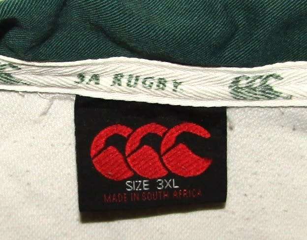Old White Springbok Rugby Jersey - Size 3XL