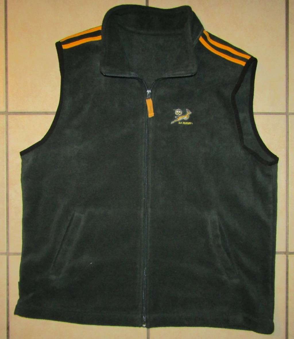 Old Springbok Rugby Zipper Vest - Large Size