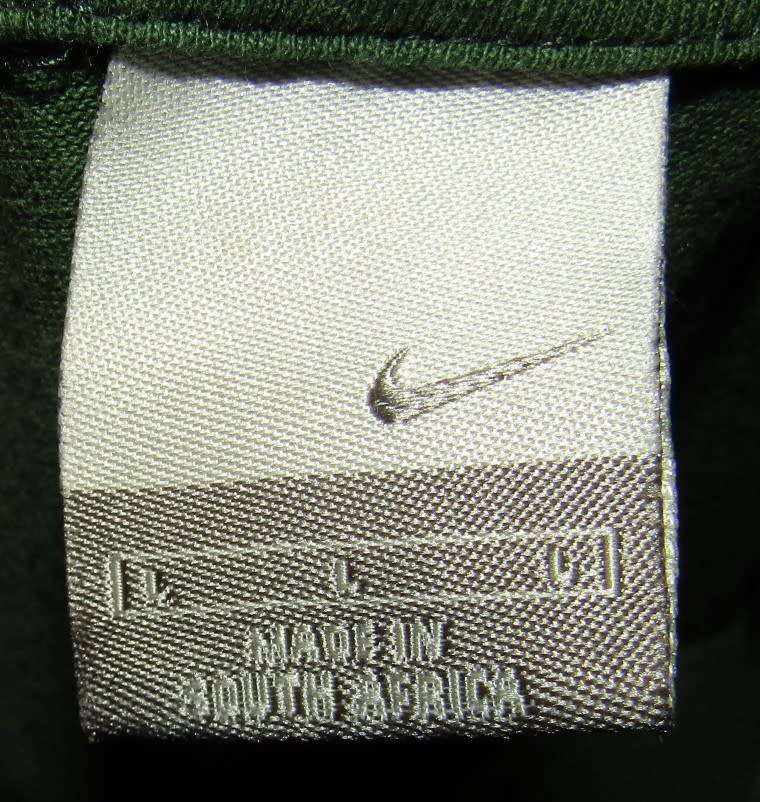 Old Nike Springbok Rugby Shirt - Large Size