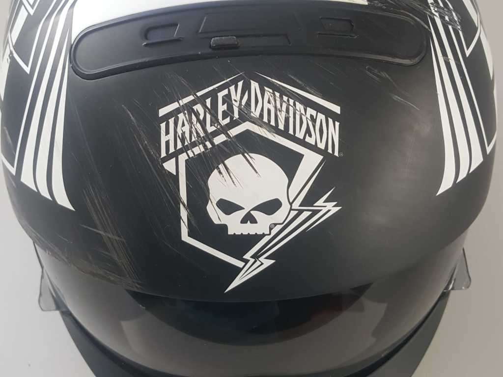 Genuine Harley Davidson Skull Lightning Motorcycle Helmet