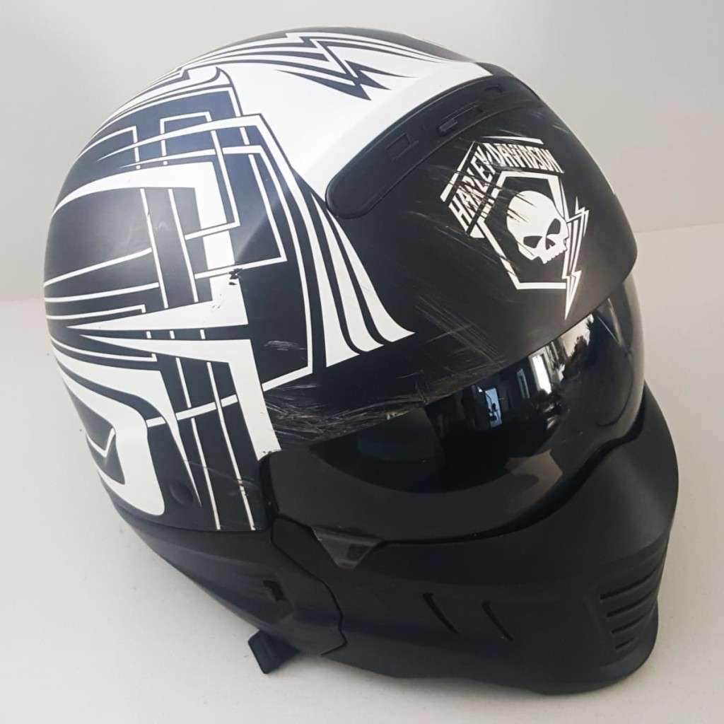 Genuine Harley Davidson Skull Lightning Motorcycle Helmet