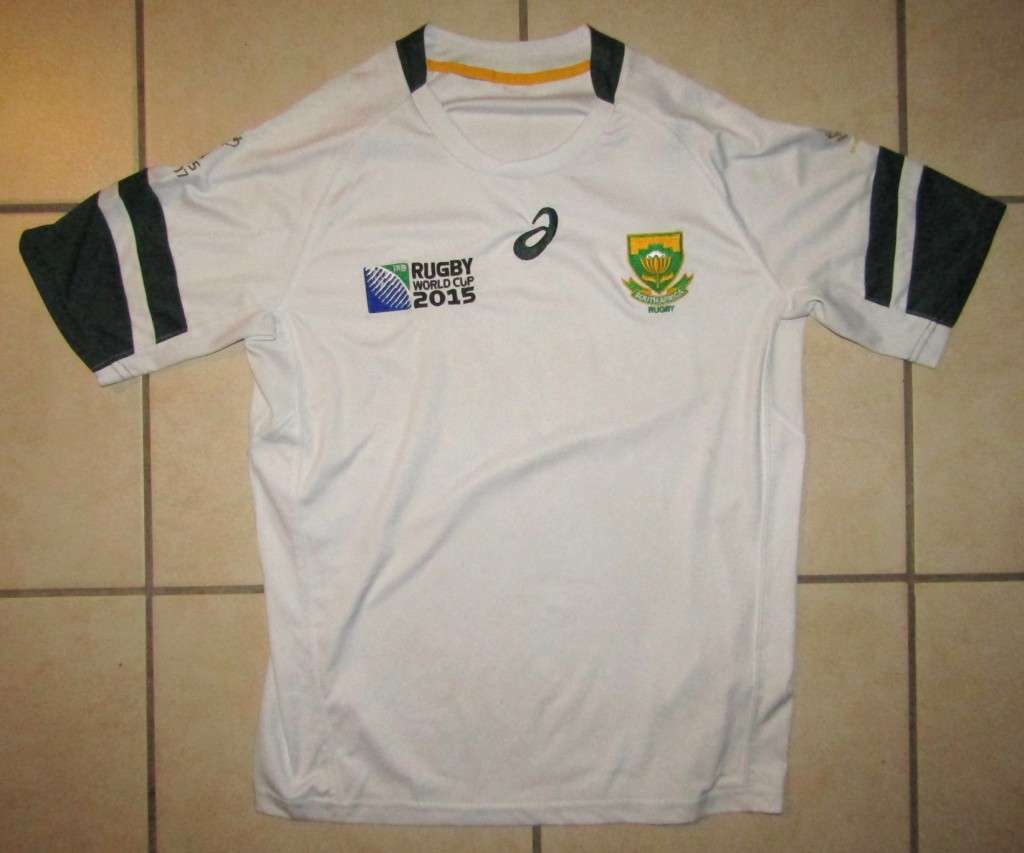 2015 World Cup White Springbok Rugby Jersey - Large Size