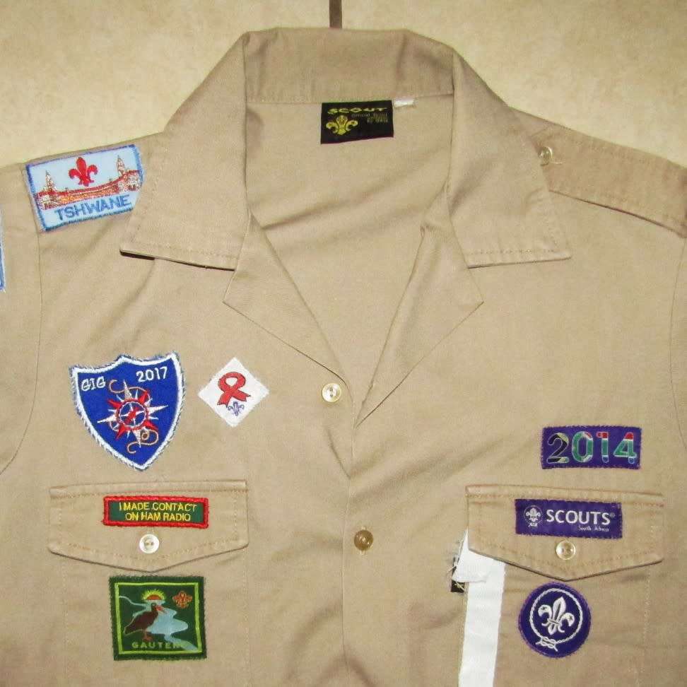 SA Boy Scouts Shirt with 13 Patch Badges