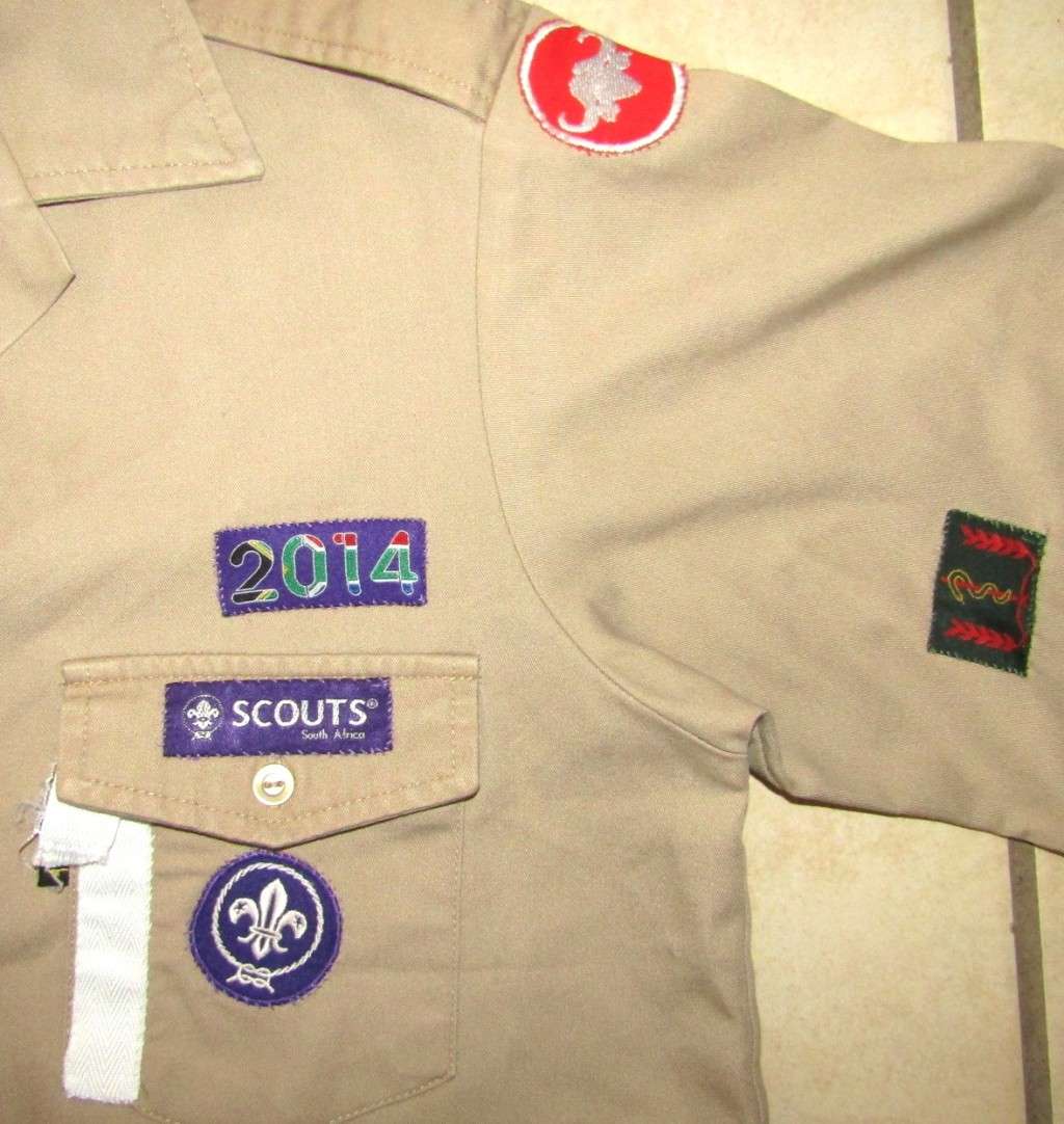 SA Boy Scouts Shirt with 13 Patch Badges