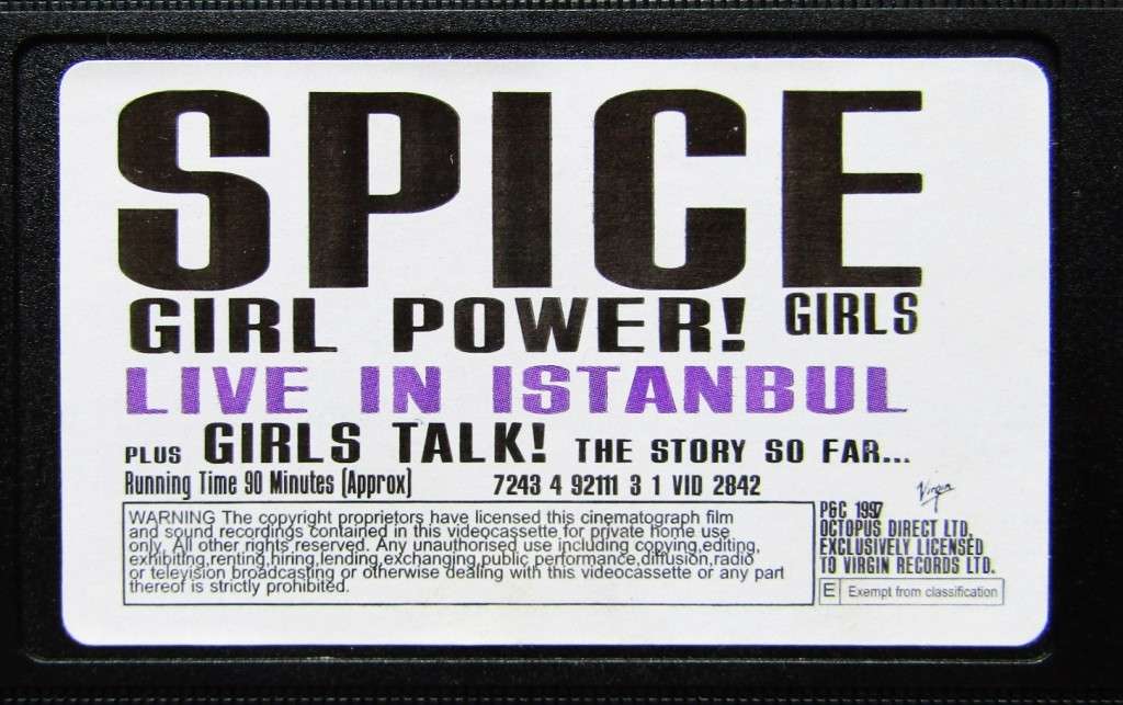 Spice Girls - Girl Power! Live in Istanbul - VHS Video Tape (1997)