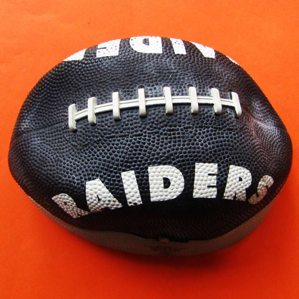 Old Raiders Midi Size NFL Football