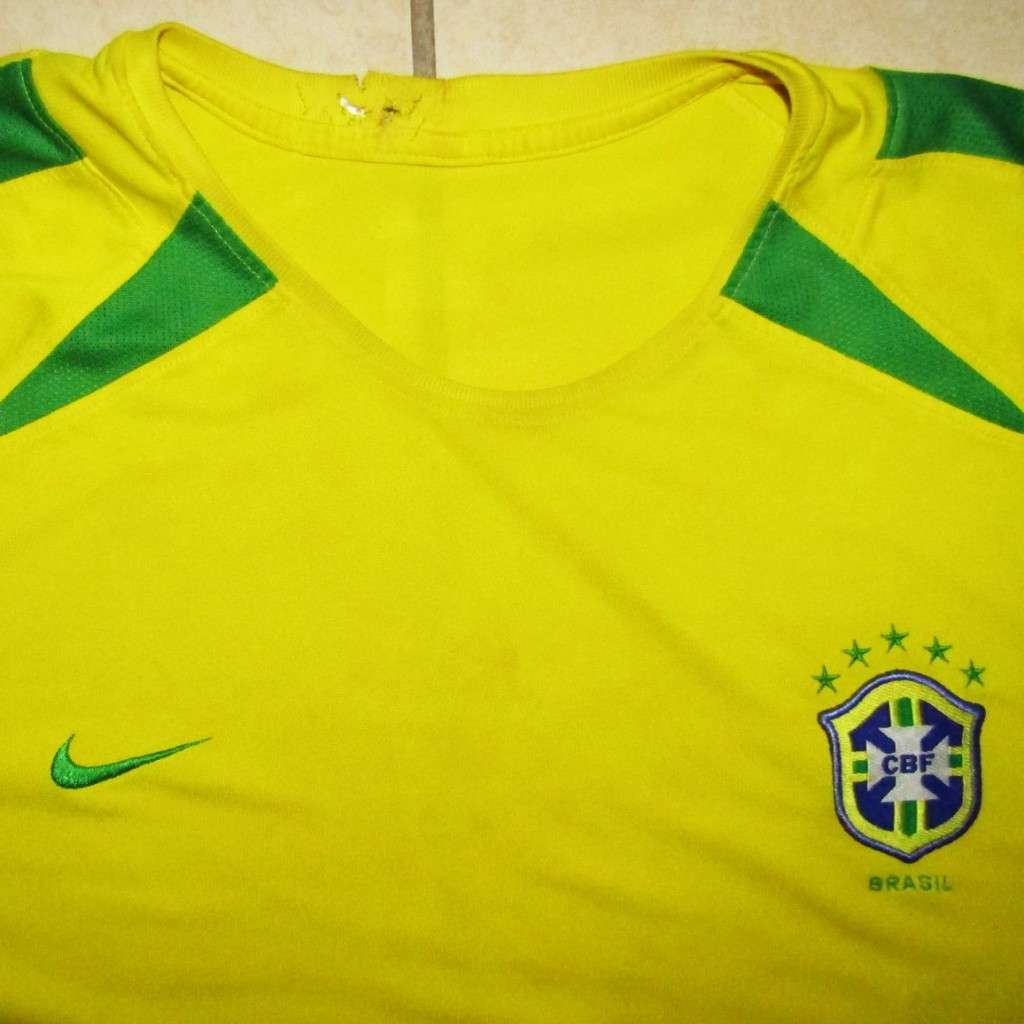 Old Nike Brazil Football Jersey - XL Size