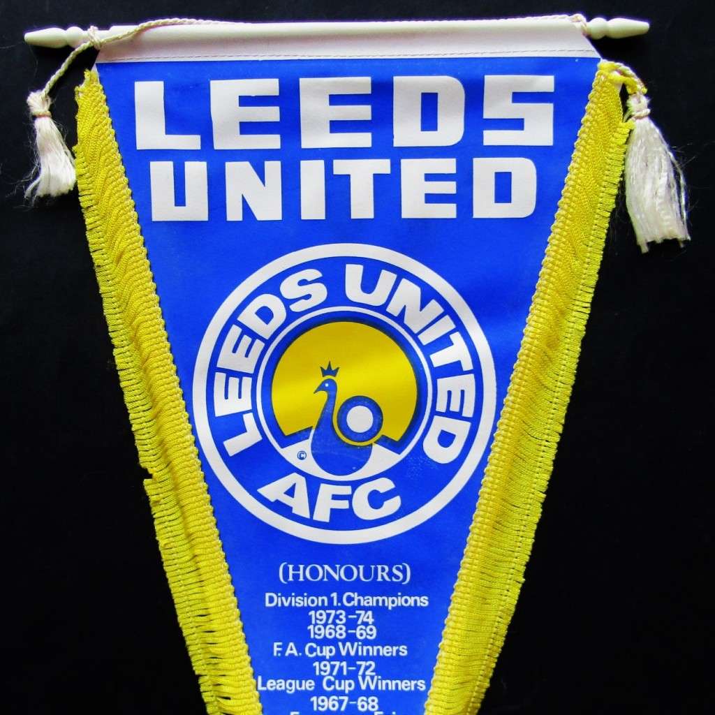 1982 Leeds United Football Club Pennant Flag
