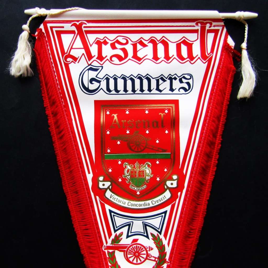 1982 Arsenal Football Club Pennant Flag