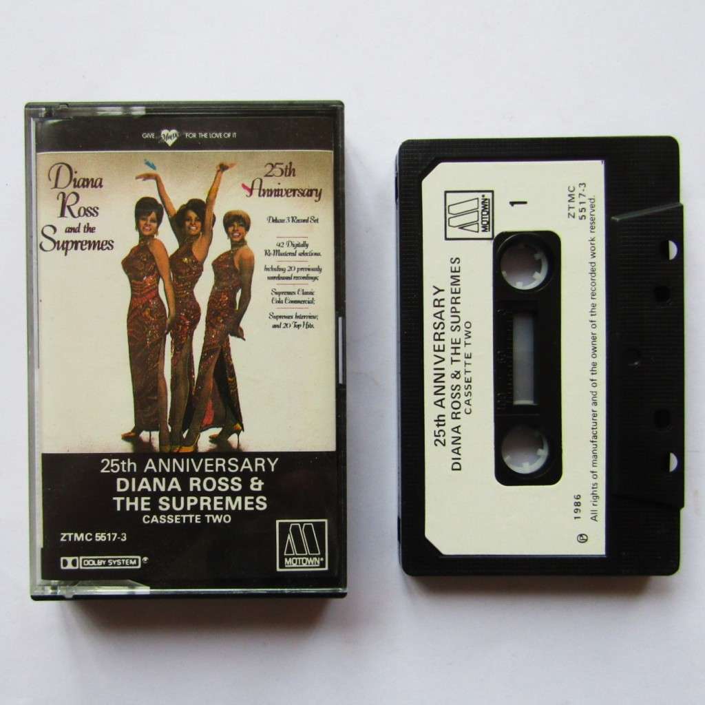 Diana Ross & The Supremes - 25th Anniversary - Cassette Tape (1986)