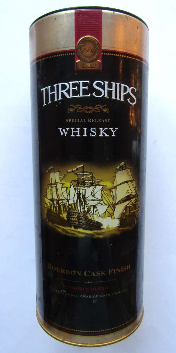 Old Three Ships Whisky Tin