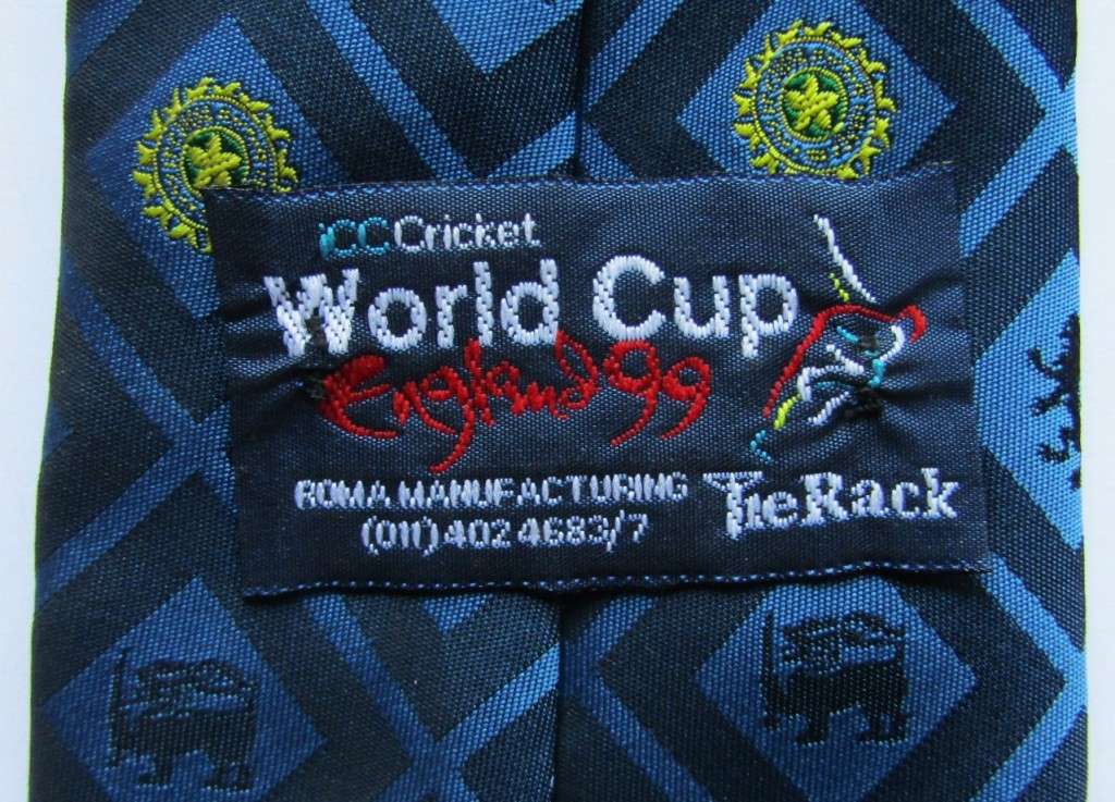 1999 Cricket World Cup Neck Tie