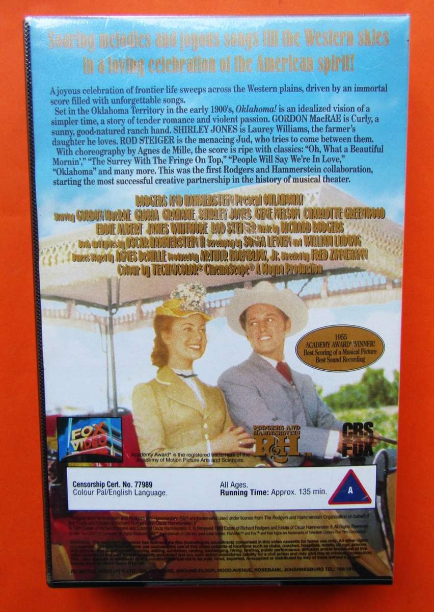 NEW Sealed - Oklahoma! - Movie VHS Tape (1995)