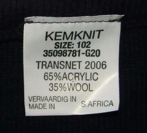 2006 Spoornet Railways Pullover Jersey