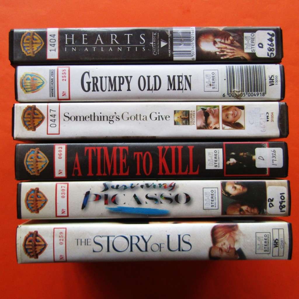 Lot of 6 Old Warner Bros Movie VHS Tapes