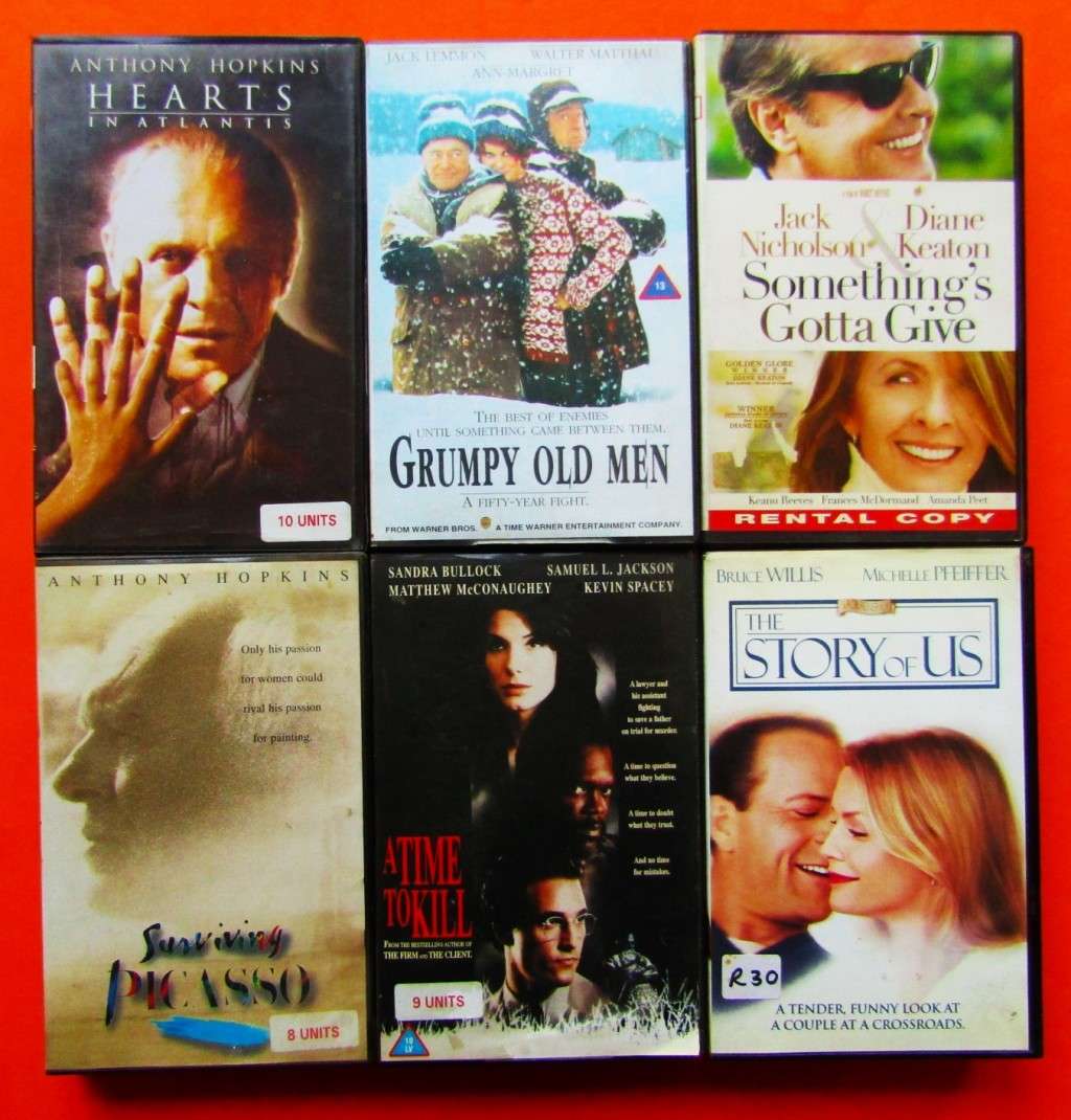 Lot of 6 Old Warner Bros Movie VHS Tapes