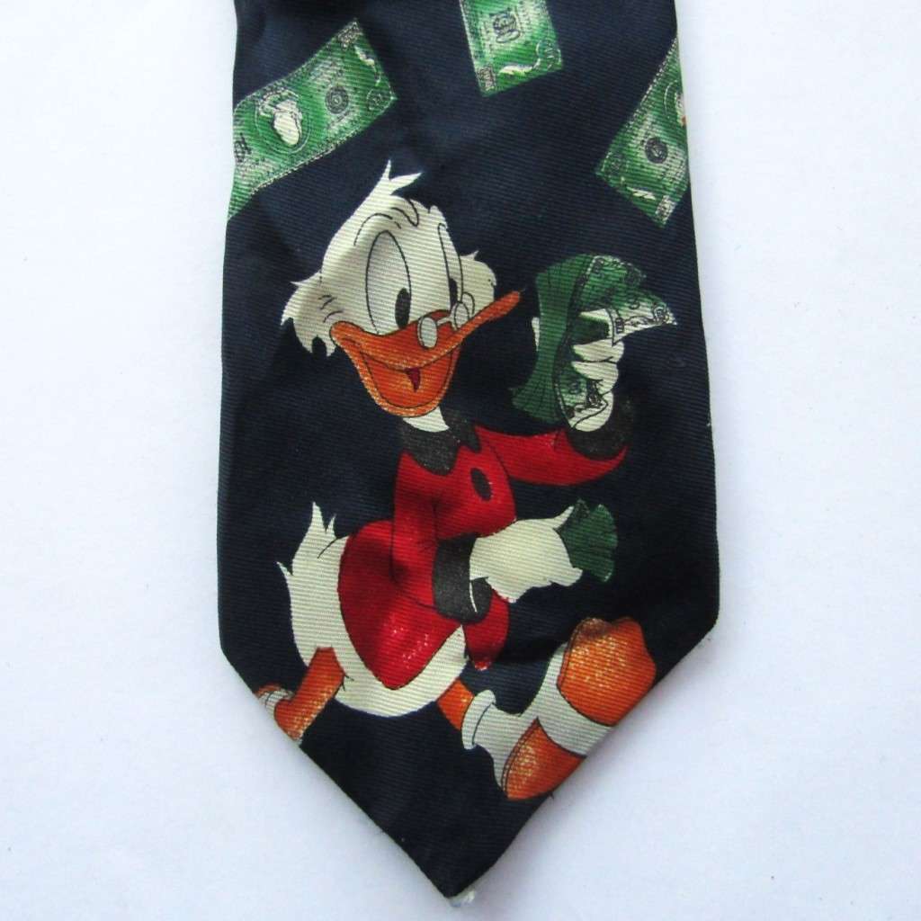 Old Disney Scrooge McDuck Neck Tie