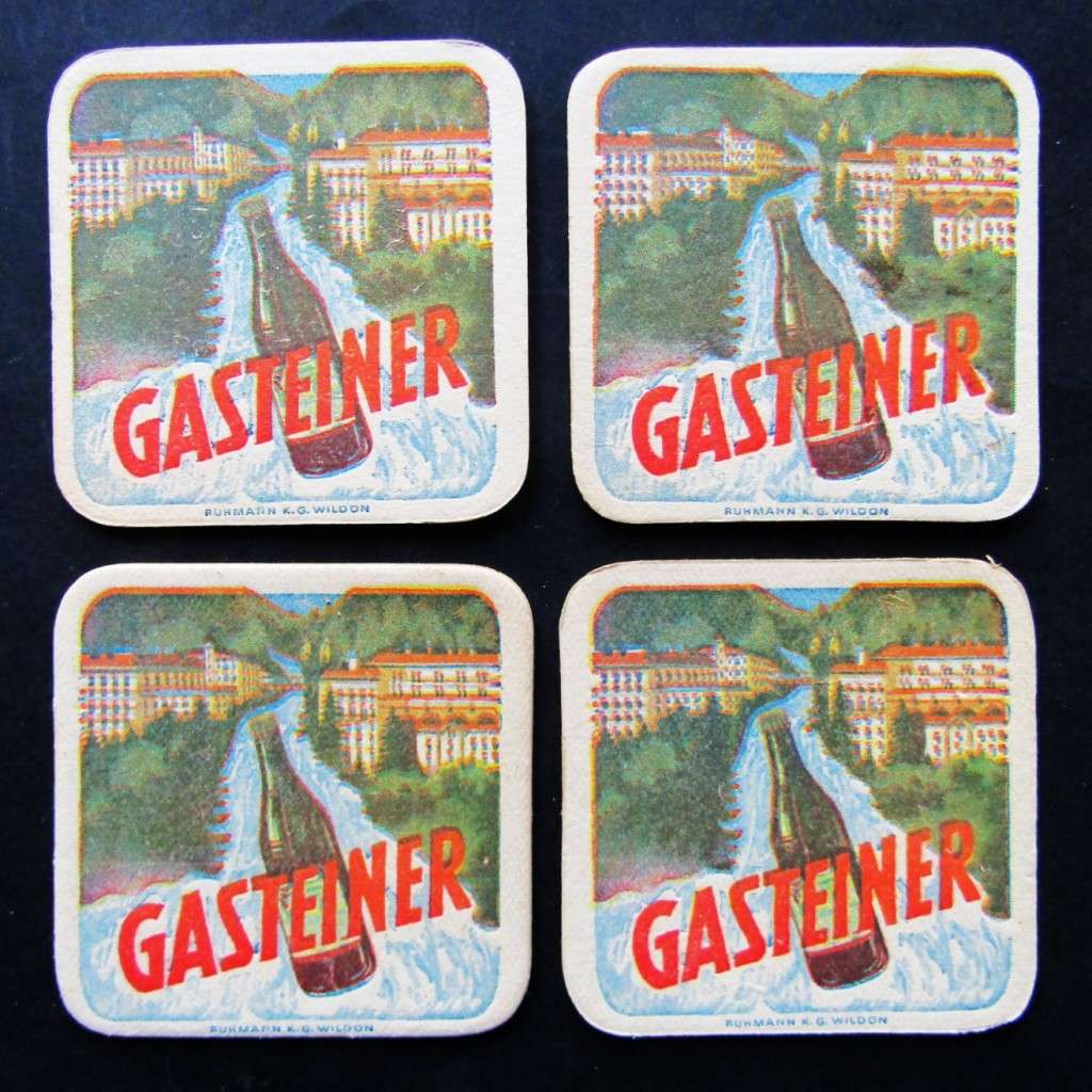 4 Old Austria Gasteiner Bar Coasters