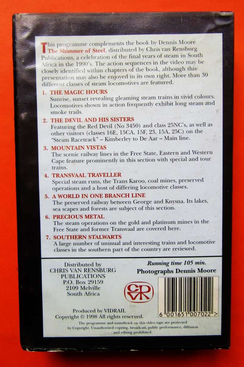 The Shimmer of Steel - SA Railway VHS Video (1998)