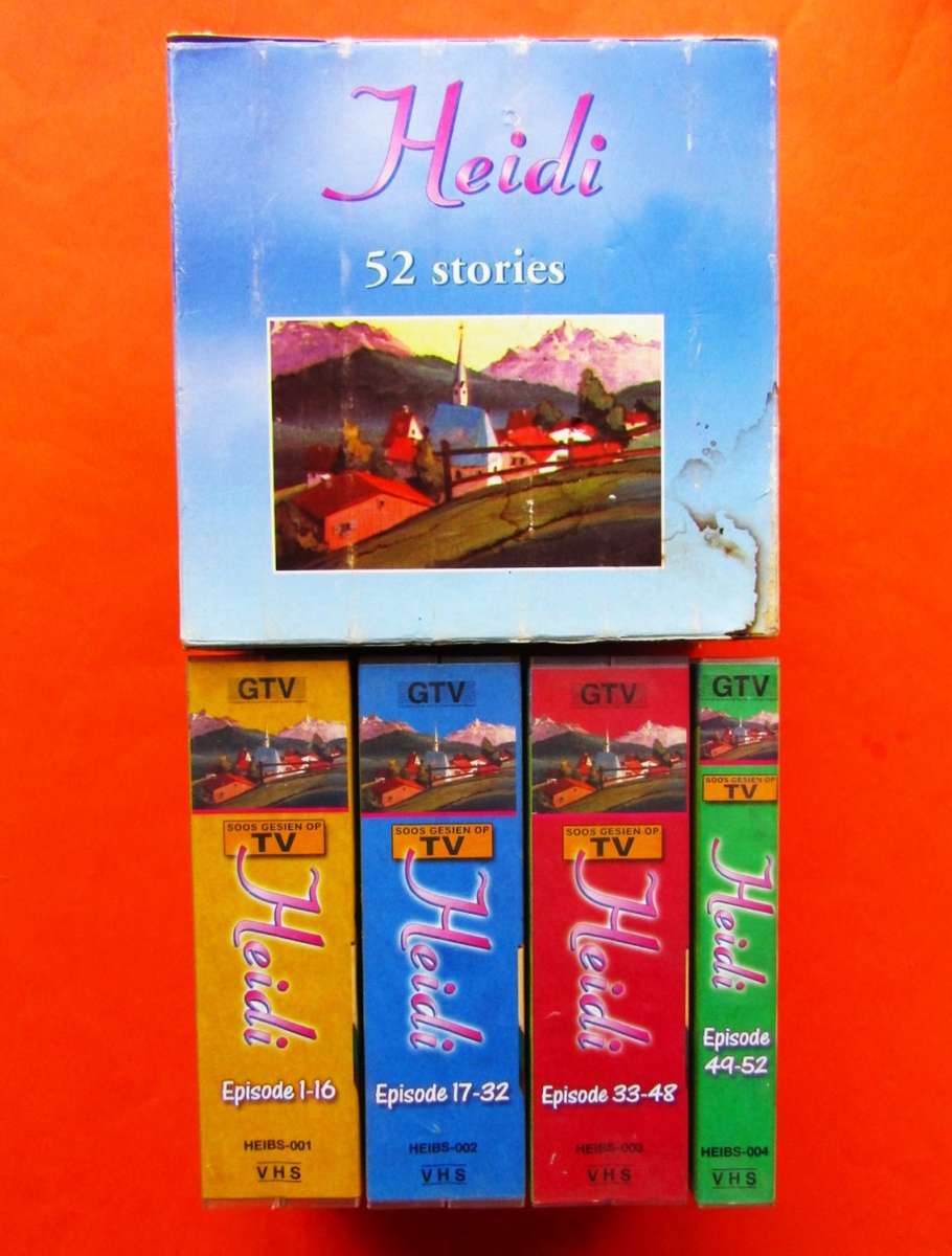 Heidi - 52 Stories - 7 VHS Videos Box Set