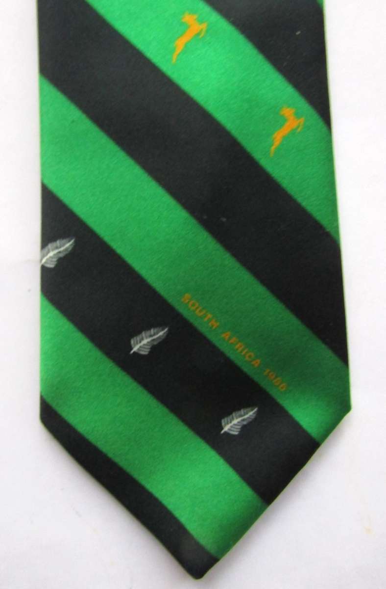 1986 South Africa vs New Zealand Rugby Neck Tie