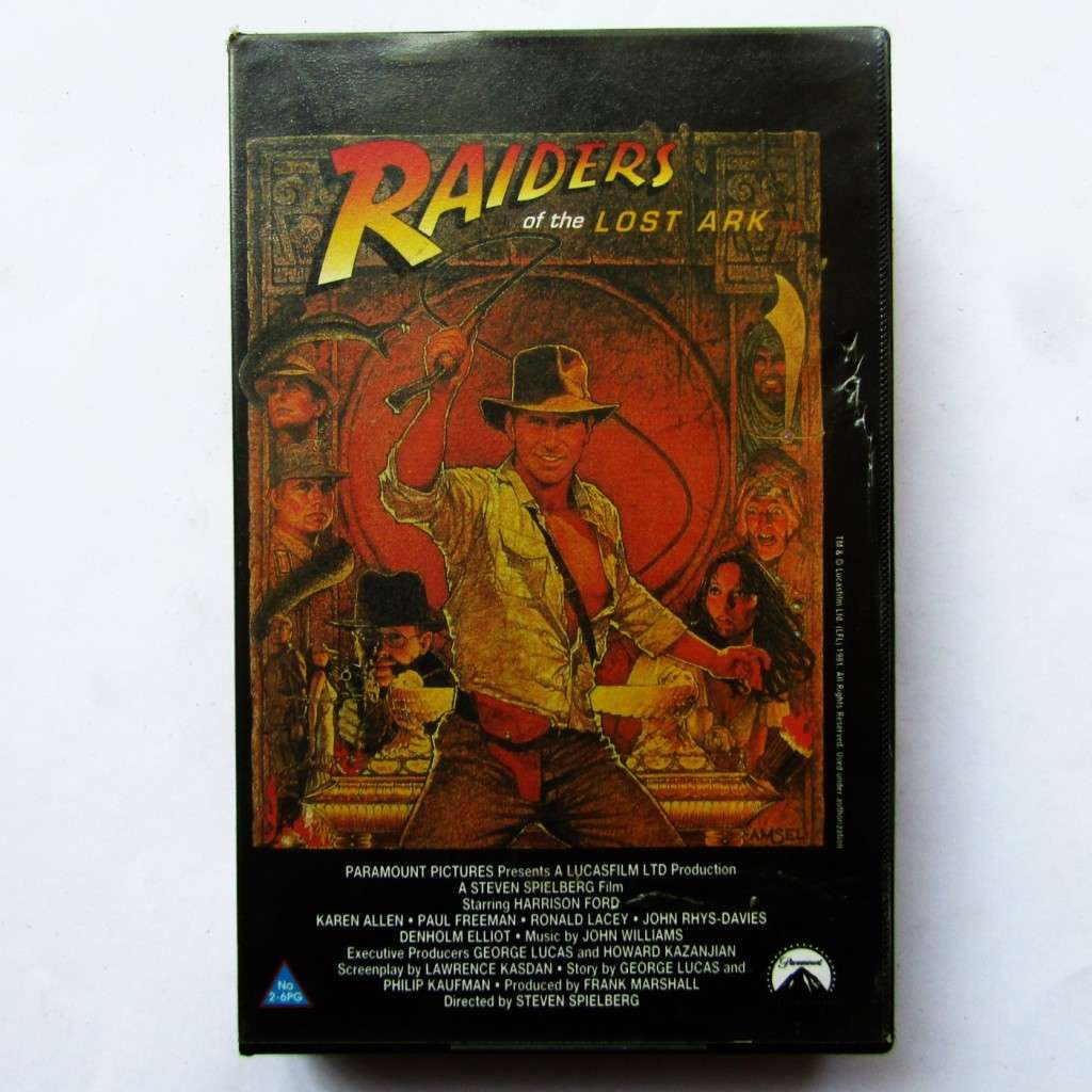 Raiders of the Lost Ark - Indiana Jones - Movie VHS Tape (1981)