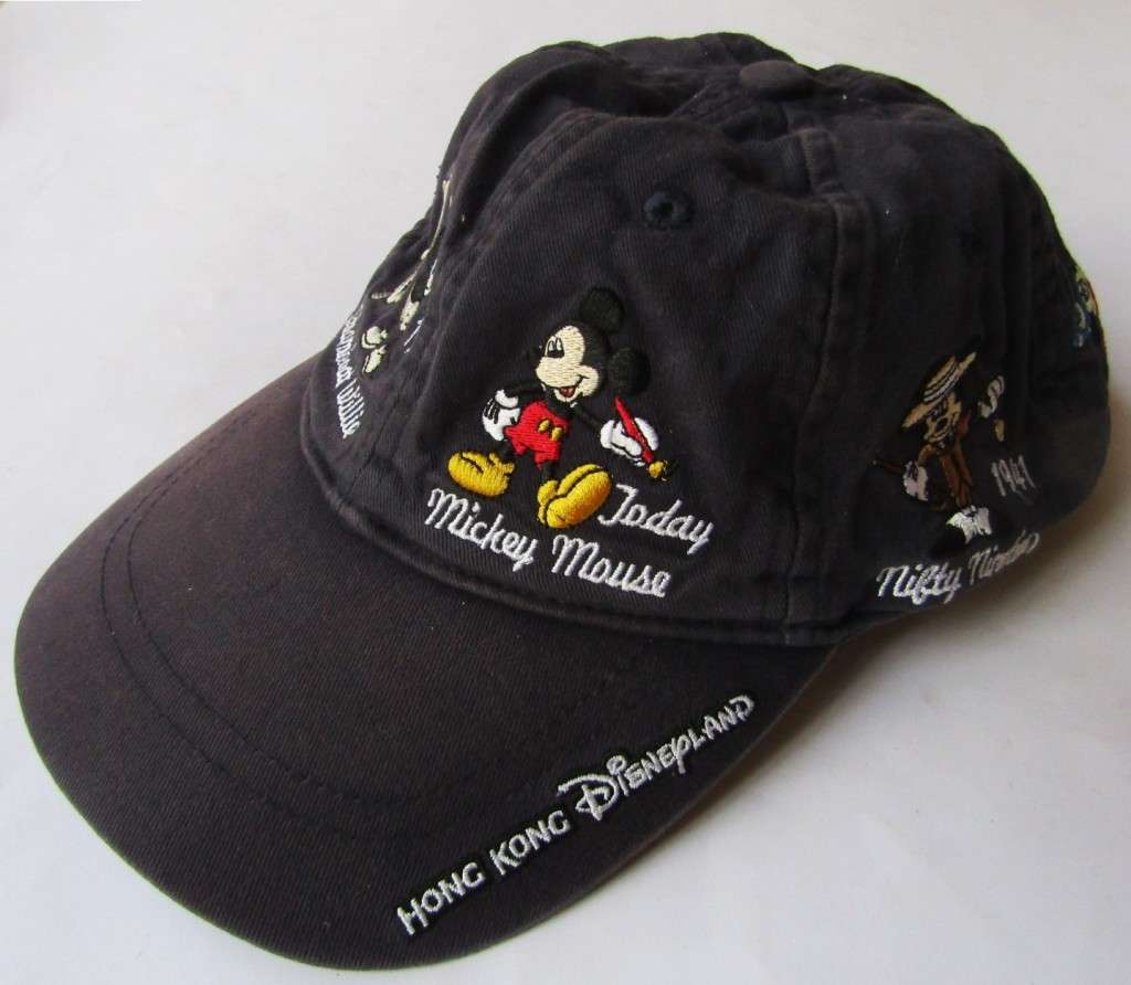 Old Hong Kong Disneyland History of Mickey Mouse Cap