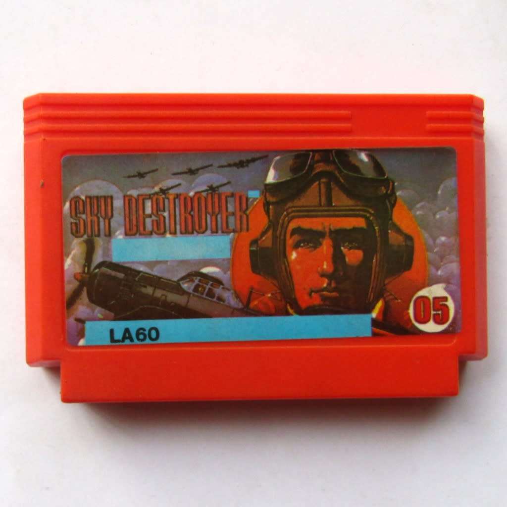 Old Sky Destroyer - 8 Bit TV Game Cartridge