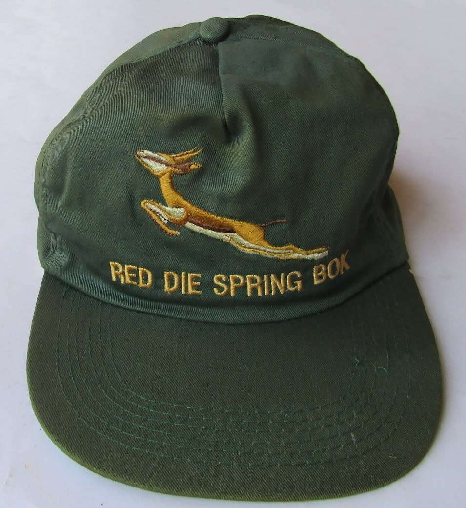 Old "Red Die Spring Bok" Rugby Cap