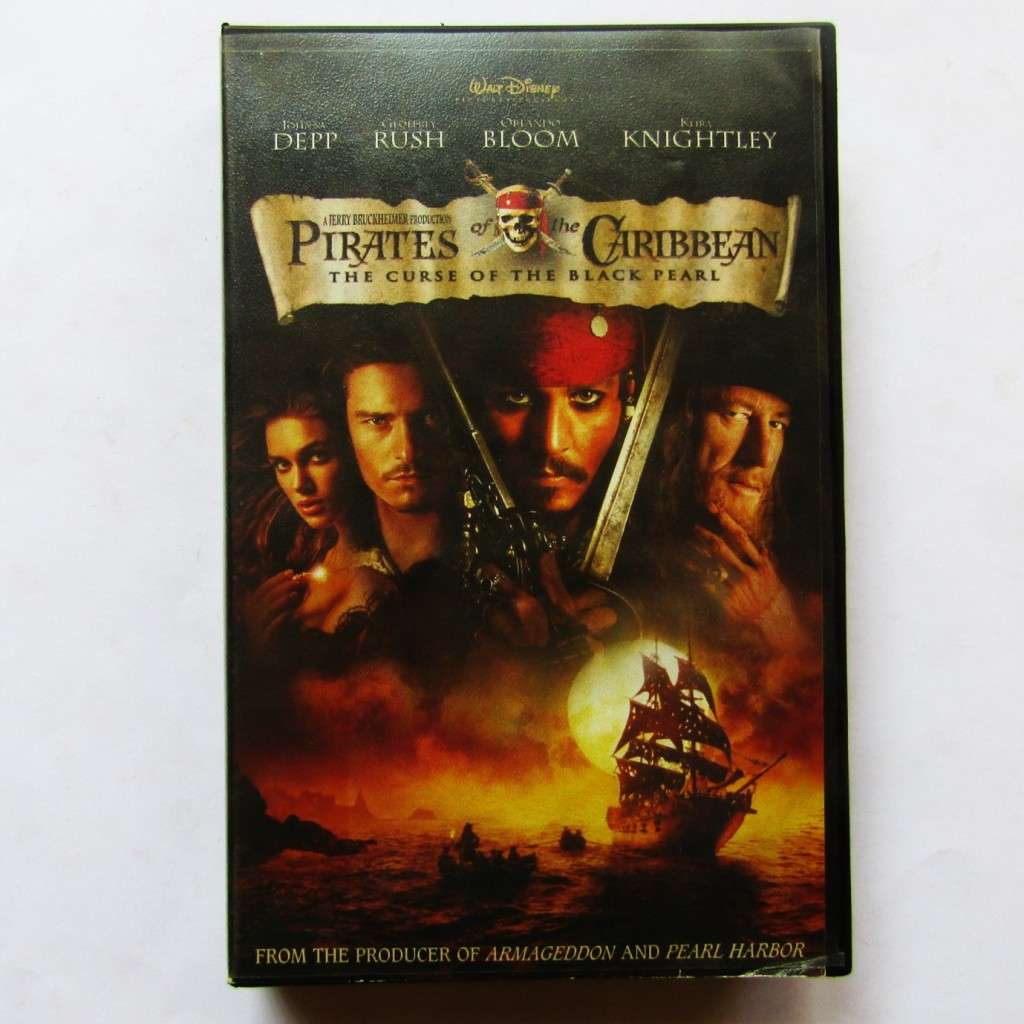 Pirates of the Caribbean - Movie VHS Tape (2003)