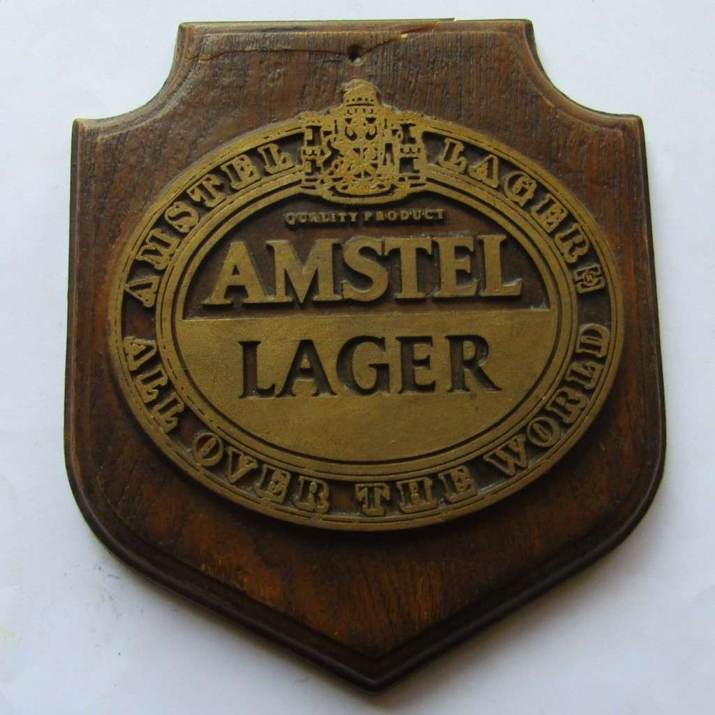 Old Amstel Lager Beer Wall Sign