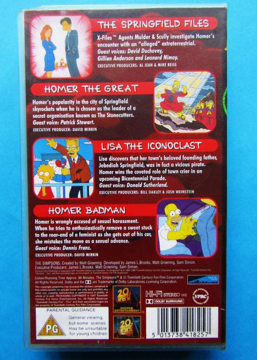 The Dark Secrets of the Simpsons - VHS Video Tape (1997)
