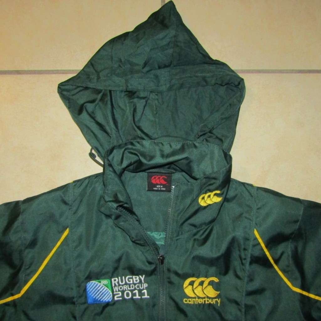 2011 World Cup Springbok Rugby Hooded Jacket