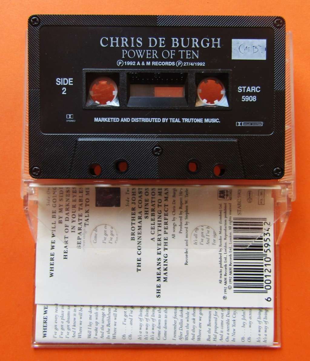 Chris de Burgh - Power of Ten - Cassette Tape (1992)