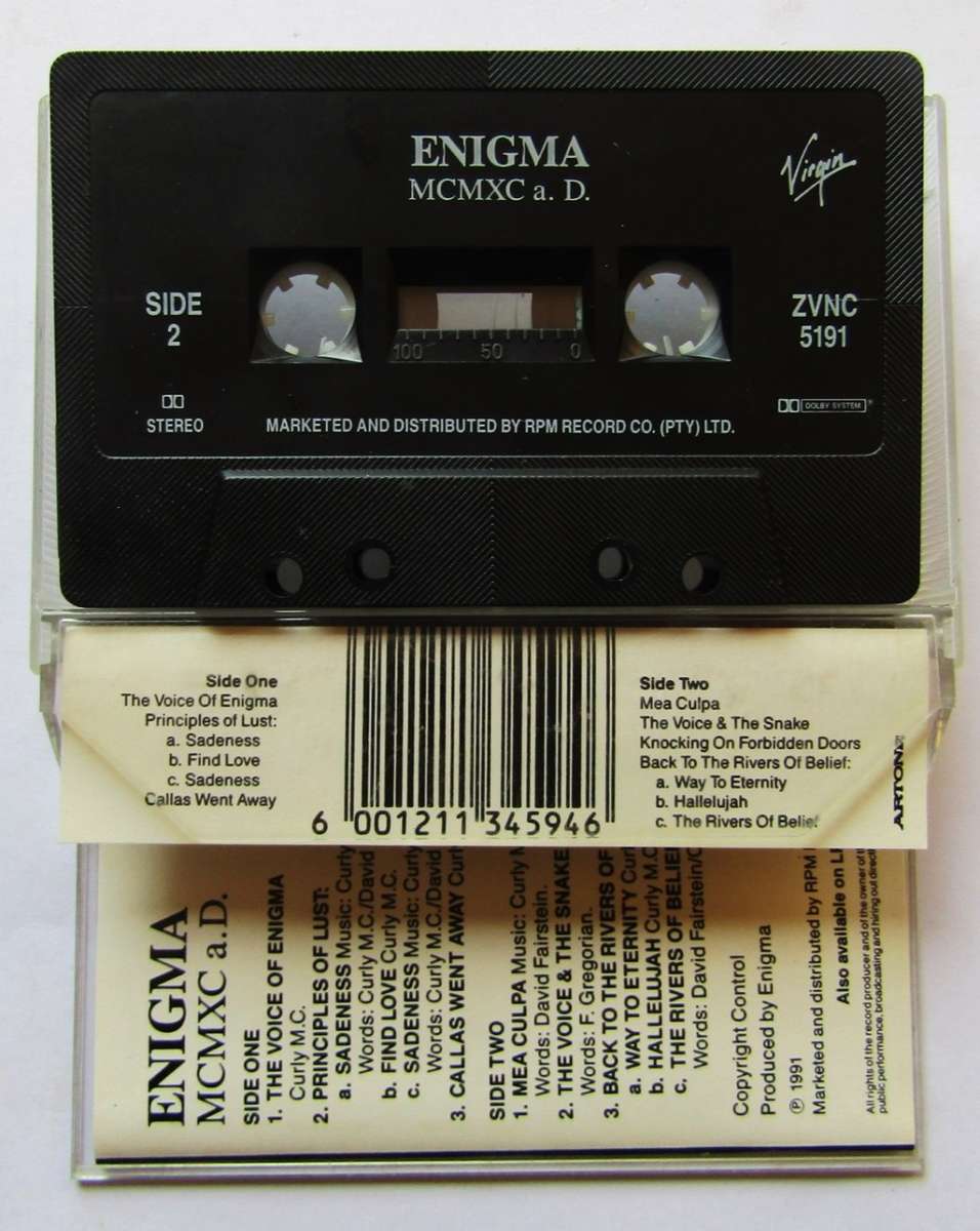 Enigma - MCMXC a.D. - Cassette Tape (1991)