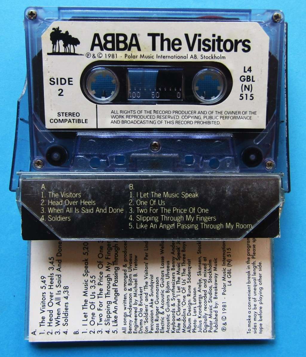 ABBA - The Visitors - Cassette Tape (1981)