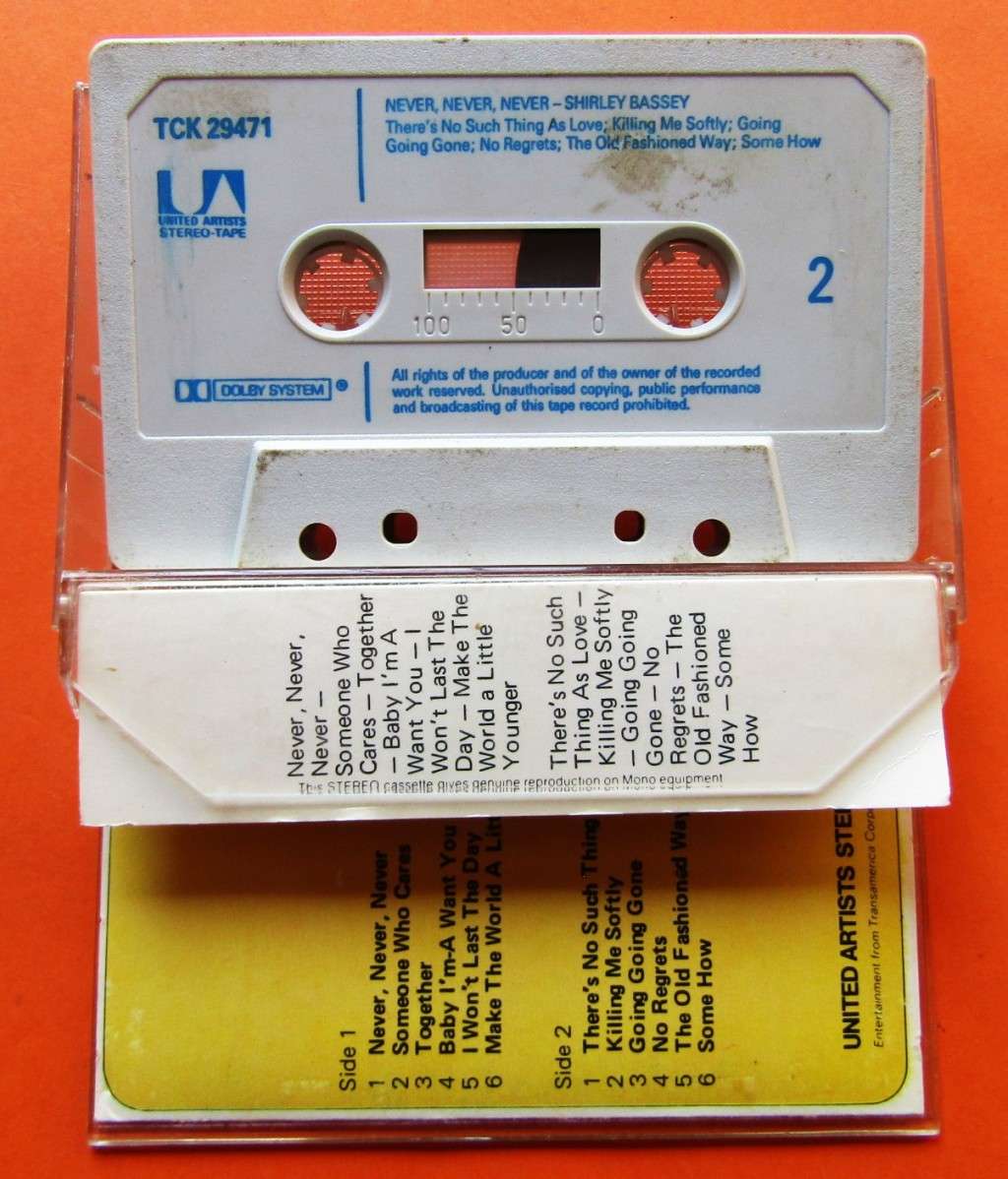 Shirley Bassey - Never, Never, Never - Cassette Tape