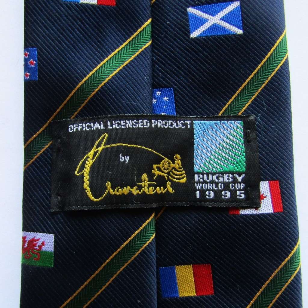 1995 Rugby World Cup Country Flags Neck Tie