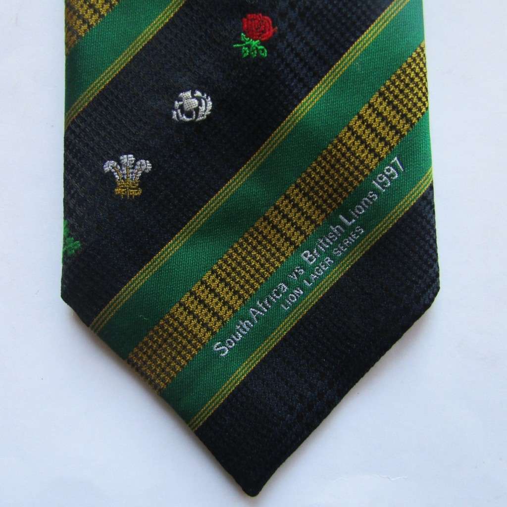 1997 Springboks vs British Lions Rugby Neck Tie