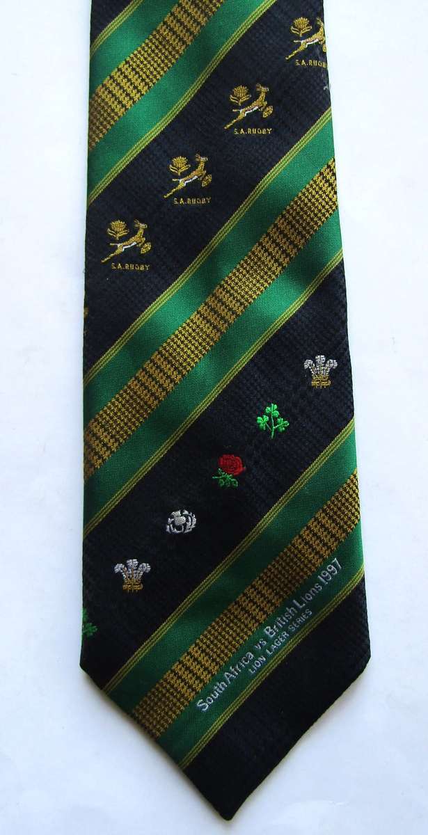 1997 Springboks vs British Lions Rugby Neck Tie