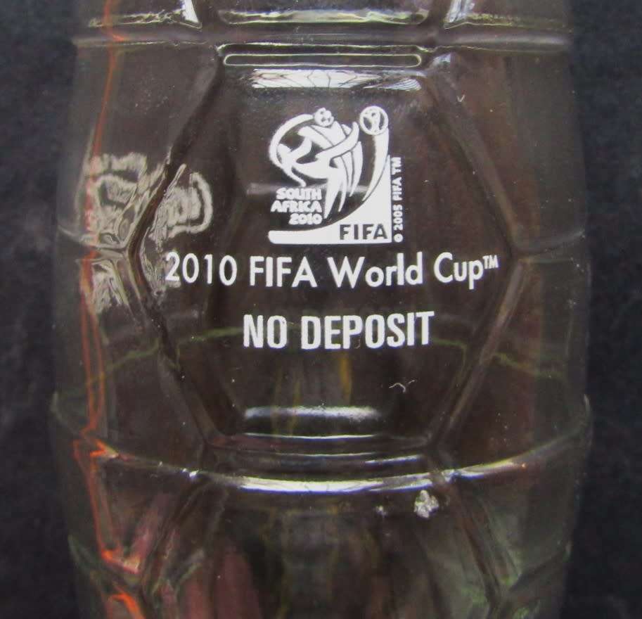 2010 FIFA World Cup Limited Edition Coca Cola 250ml Glass Bottle