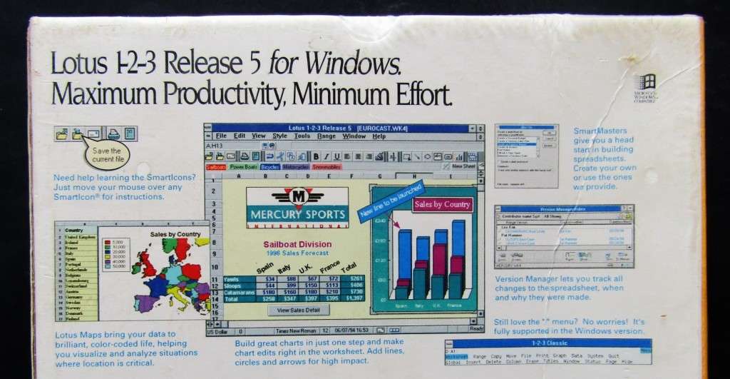 NEW Sealed - Lotus 1-2-3 Release 5 Software Program (1994)