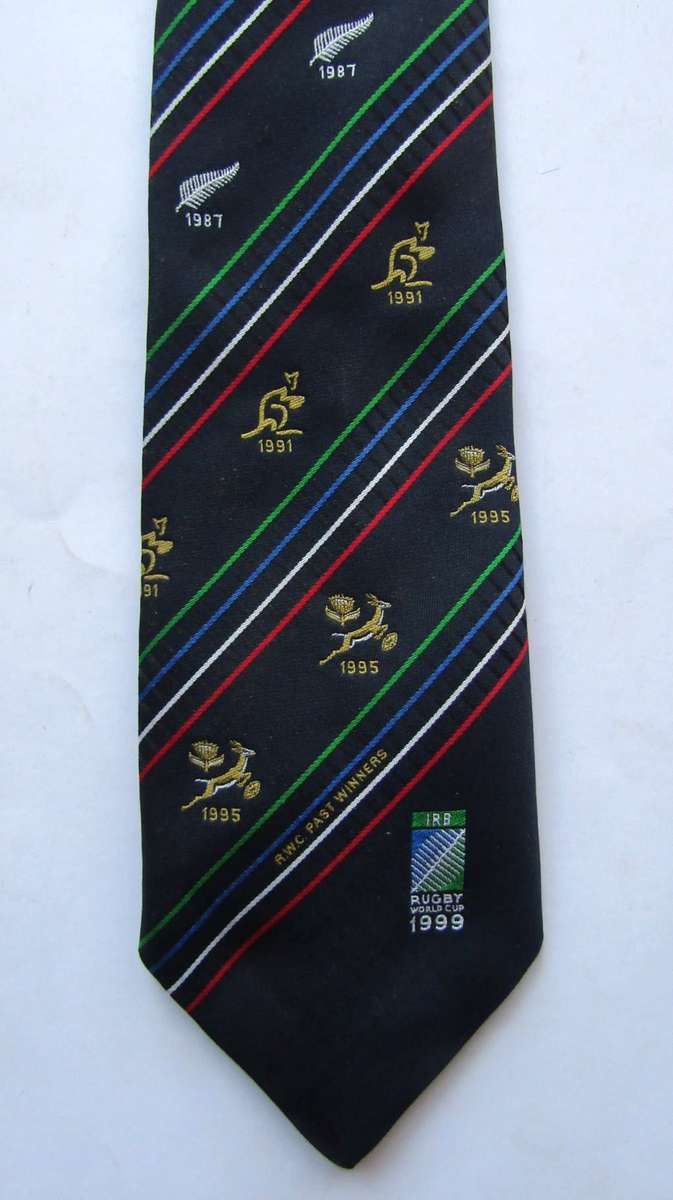 1999 Rugby World Cup Past Winners Neck Tie