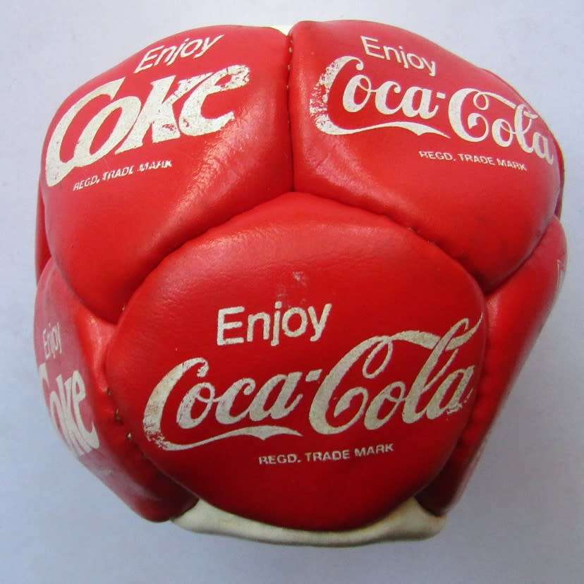 Old Coca Cola Mini Soccer Ball